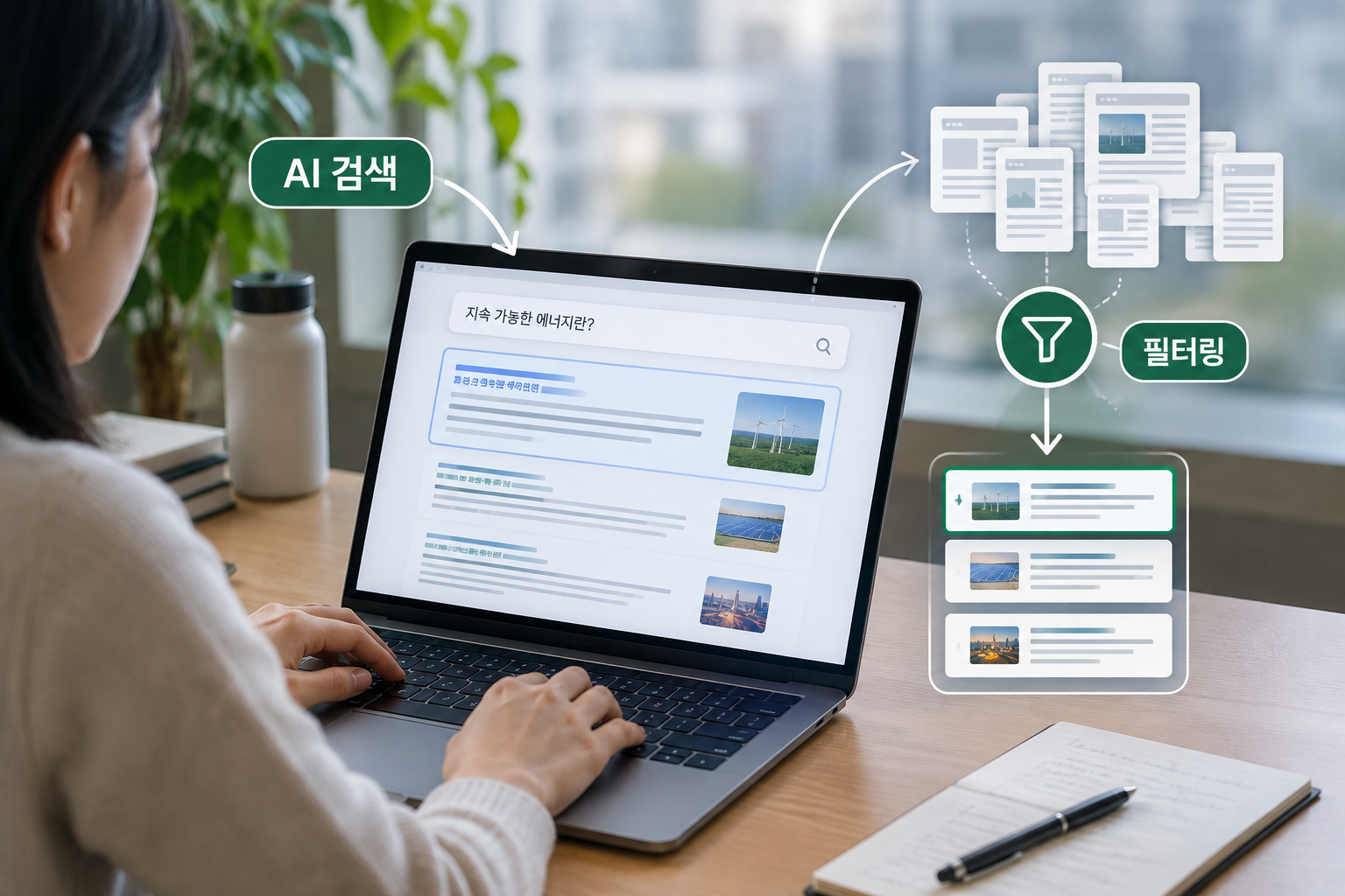 AI 검색 작동 원리: LLM과 정보 필터링, 어떻게 답을 고르나