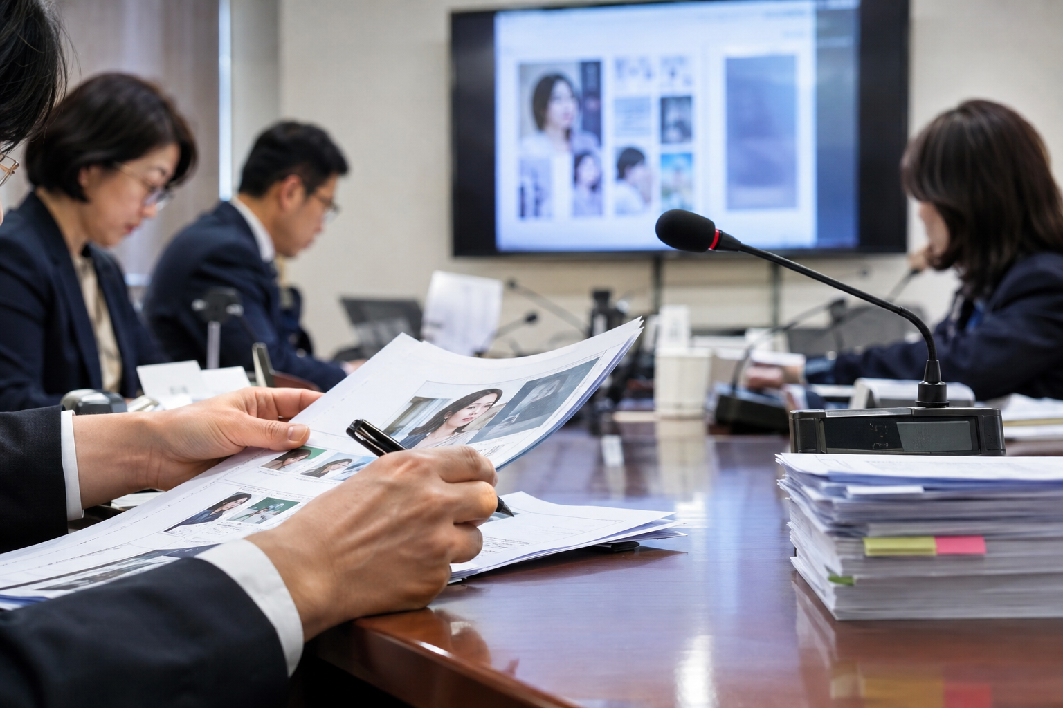 의료광고를 게재하기 전 심의기준에 맞는지 확인하고 변경 시 재심의를 판단하는 과정을 다룬 안내