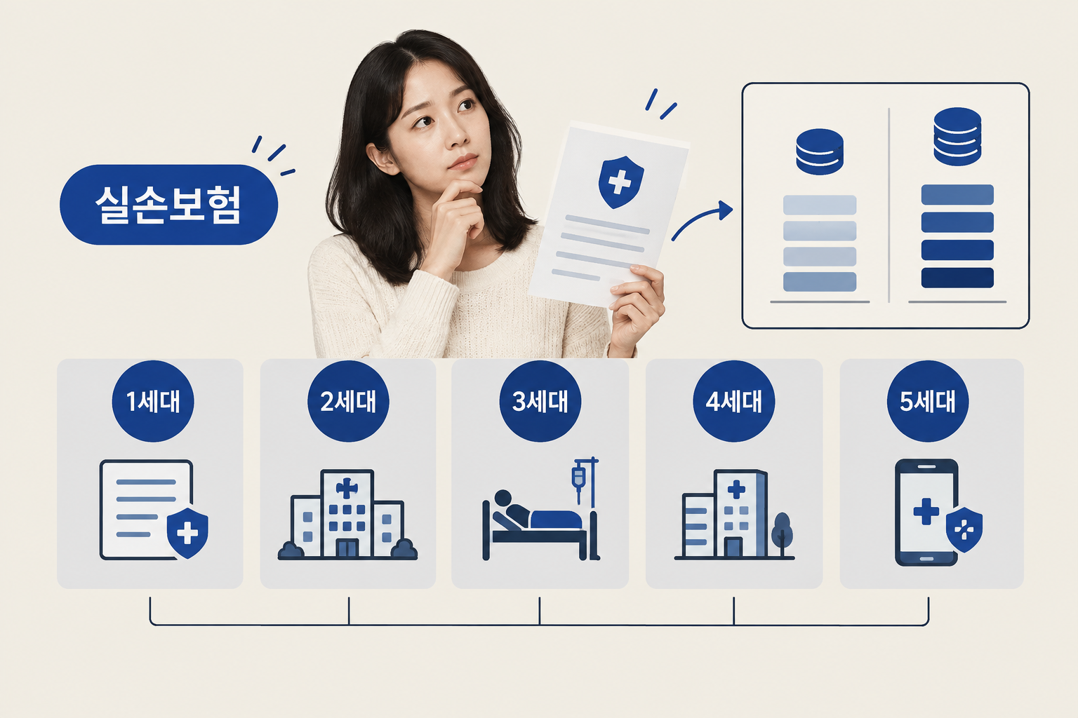 실손의료보험 1세대부터 5세대까지 가입 시기와 자기부담률을 정리한 글